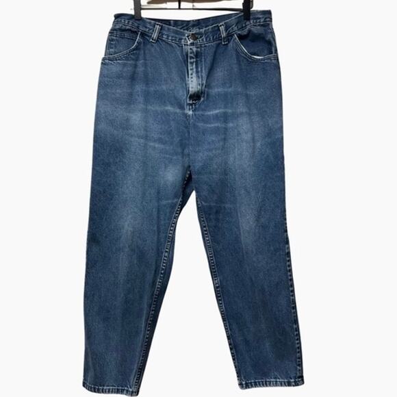 Vintage 80s Gitano High Rise Mom Jeans Relaxed Tapered Leg Denim Size 18 Petite - Picture 1 of 6